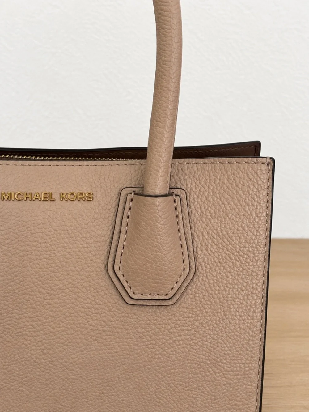Michael Kors Blush Pink Pebbled Leather Mini Satchel Crossbody Bag